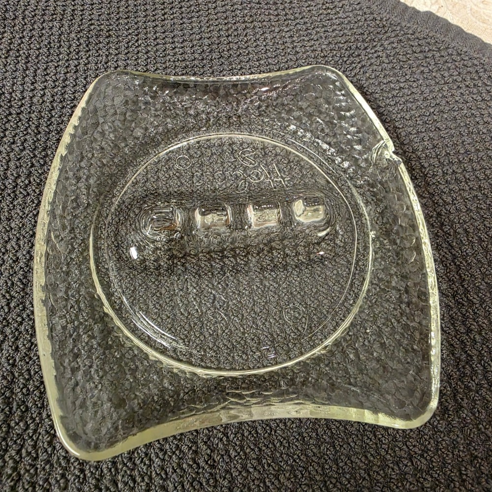 Vintage Holiday Inn Hotel 5" Clear Ashtray, Advertising